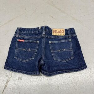 Mudd Shorts Teens 9 Blue Denim Jean Button Fly Hot Pants 5 Pocket Casual